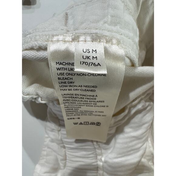 Free People Margate Pleated Paperbag Trouser Pant, Cream / White, Women, Medium - Picture 8 of 10